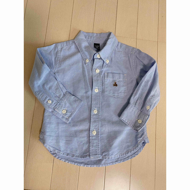 babyGAP(ベビーギャップ)のbaby GAP🩶オックスフォードダウンボタンシャツ🧸 キッズ/ベビー/マタニティのキッズ服男の子用(90cm~)(ブラウス)の商品写真