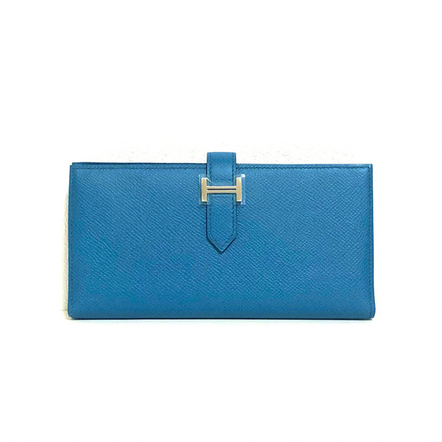 待望☆】 Hermes ブルーイズミール 青 長財布 エプソン 未使用☆正規品