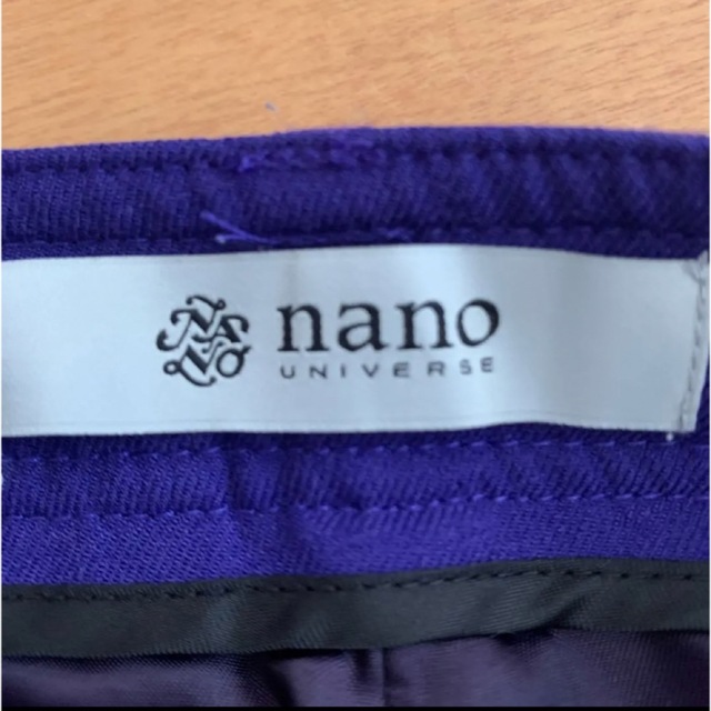 nano・universe(ナノユニバース)のナノユニバース パープルパンツ 36 レディースのパンツ(カジュアルパンツ)の商品写真