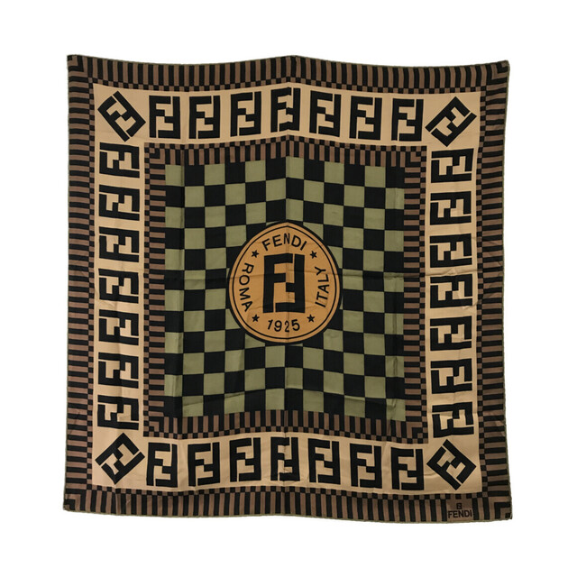 フェンディ FENDI スカーフ シルク100% ズッカ レディース - バンダナ