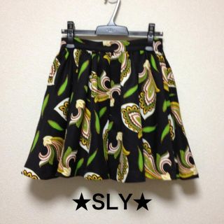 スライ(SLY)の★SLY★ペイズリーフレアースカート(ミニスカート)