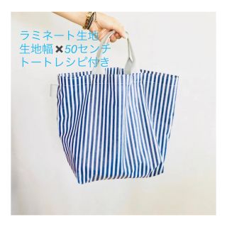 チェックアンドストライプ(CHECK&STRIPE)のcheck&stripe ハーフリネンダブルストライプ　ビニコ　テープ付き(生地/糸)