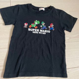 シマムラ(しまむら)のマリオ　Tシャツ　120 黒　半袖(Tシャツ/カットソー)