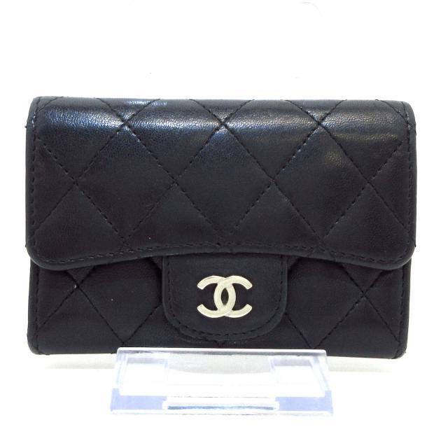 CHANEL(シャネル) 名刺入れ マトラッセ 黒-