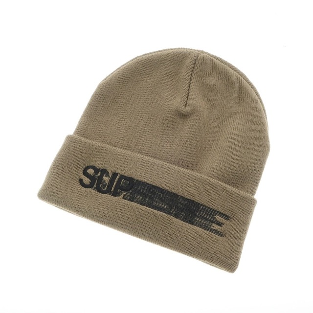 【未使用】シュプリーム Supreme 2023年春夏 Motion Logo Beanie アクリル ニットキャップ ビーニー トープ【メンズ】