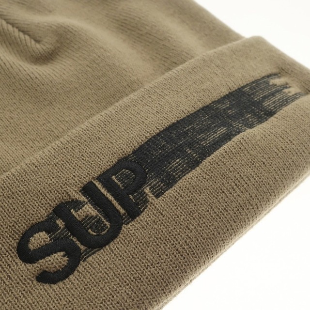 【未使用】シュプリーム Supreme 2023年春夏 Motion Logo Beanie アクリル ニットキャップ ビーニー トープ【メンズ】