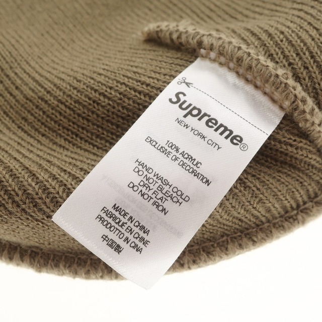 【未使用】シュプリーム Supreme 2023年春夏 Motion Logo Beanie アクリル ニットキャップ ビーニー トープ【メンズ】