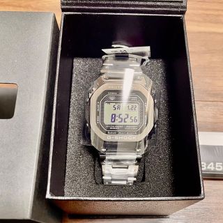 ジーショック(G-SHOCK)の【新品】G-SHOCK GMW-B5000D-1JF フルメタル シルバー(腕時計(デジタル))