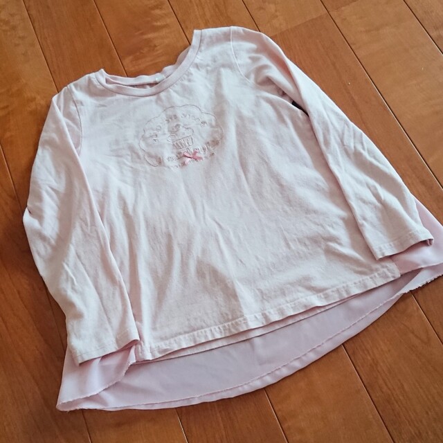 130 シフォン ロンT キッズ/ベビー/マタニティのキッズ服女の子用(90cm~)(Tシャツ/カットソー)の商品写真