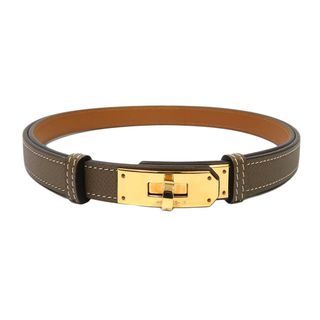 エルメス(Hermes)のエルメス ケリー レザー ベルト レディース グレージュ HERMES 【中古】 【アパレル・小物】(ベルト)