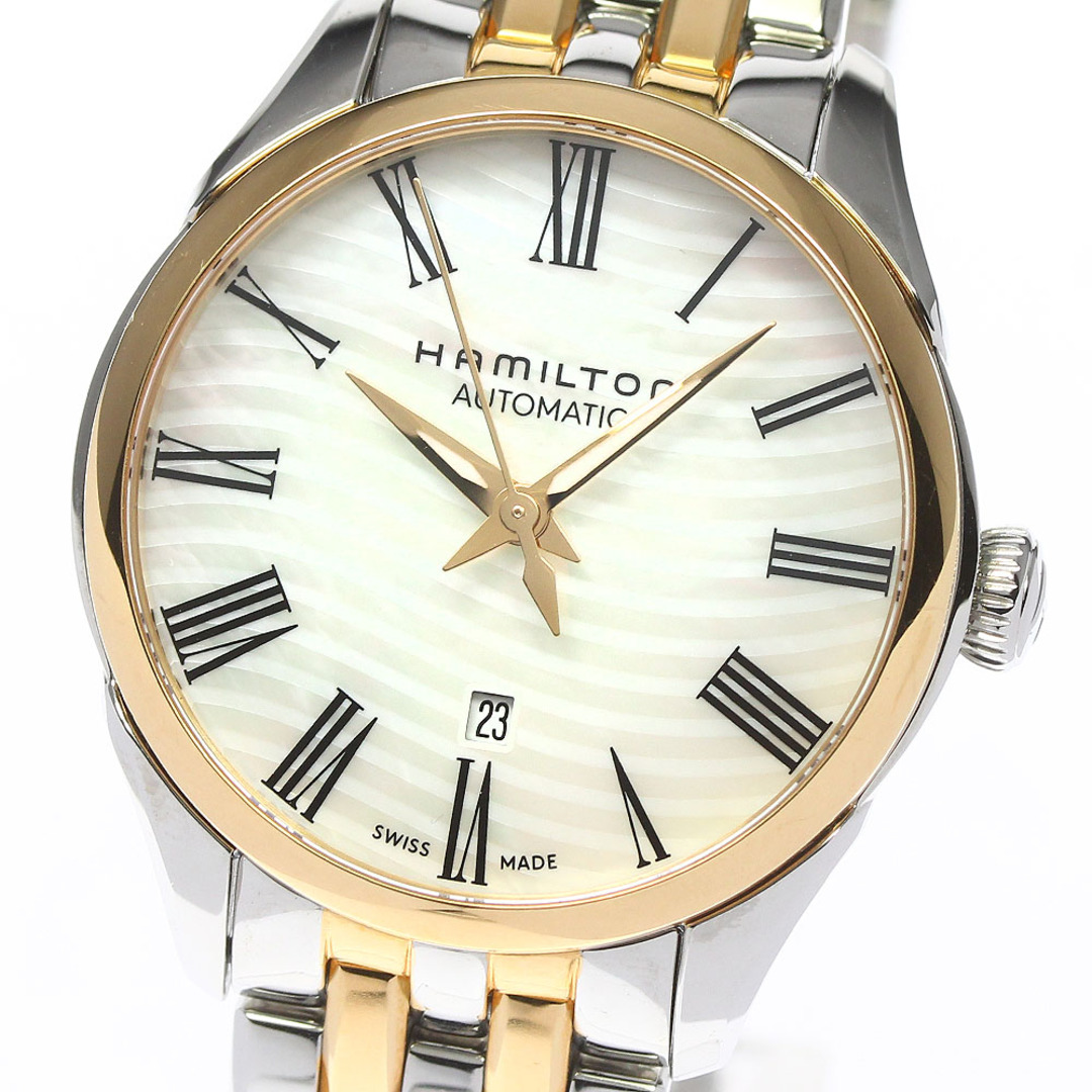 ハミルトン HAMILTON H422250 ジャズマスター デイト クォーツ レディース 良品 箱・保証書付き_750713