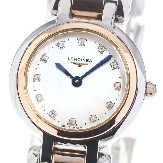 LONGINES(ロンジン)のロンジン LONGINES L8.109.5 プリマルナ 12Pダイヤ クォーツ レディース 美品 _749497 レディースのファッション小物(腕時計)の商品写真