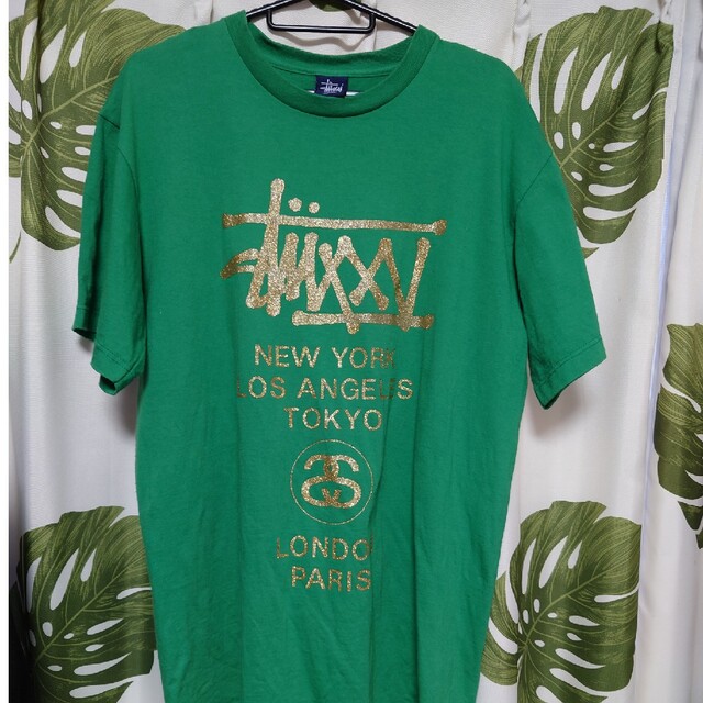 STUSSY(ステューシー)の限定品STUSSYステューシー半袖Tシャツ緑グリーン メンズのトップス(Tシャツ/カットソー(半袖/袖なし))の商品写真