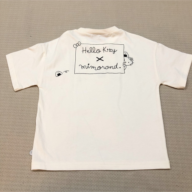 サンリオ(サンリオ)の120cm  サンリオ　ハローキティxおにぎり　Tシャツ　新品 キッズ/ベビー/マタニティのキッズ服女の子用(90cm~)(Tシャツ/カットソー)の商品写真