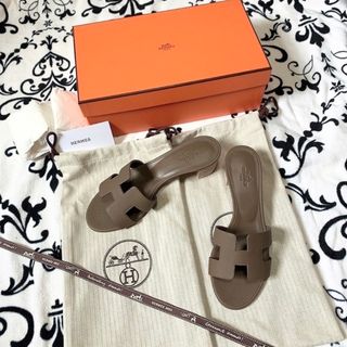 エルメス(Hermes)の(正規品新品未使用) HERMES エルメス オアジス エトゥープ 36サイズ(サンダル)