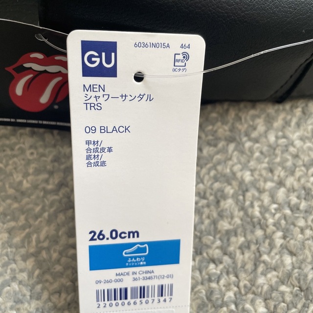 GU(ジーユー)のGU ローリングストーンズ　シャワーサンダル　26 新品未使用タグ付き メンズの靴/シューズ(サンダル)の商品写真