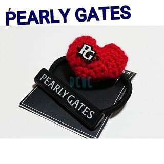 パーリーゲイツ(PEARLY GATES)の新品 【レッド】パーリーゲイツ ハートヘアゴム マーカー ゴルフ(その他)