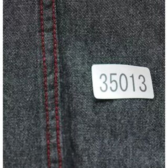 着物 単品 デニム生地 女性用 M/L グレー ステッチの色は赤 NO35013 2