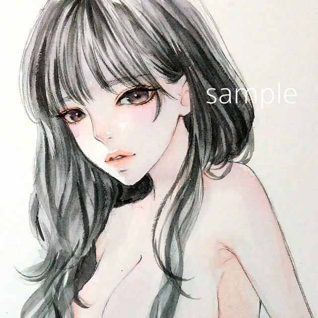 手描きイラスト 絵画 ポストカードプリント オリジナル - アート/写真