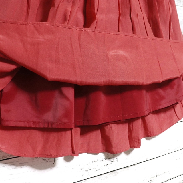 ROPE’(ロペ)のROPE ロペ ひざ丈 台形 プリーツスカート 38サイズ Mサイズ レディースのスカート(ひざ丈スカート)の商品写真
