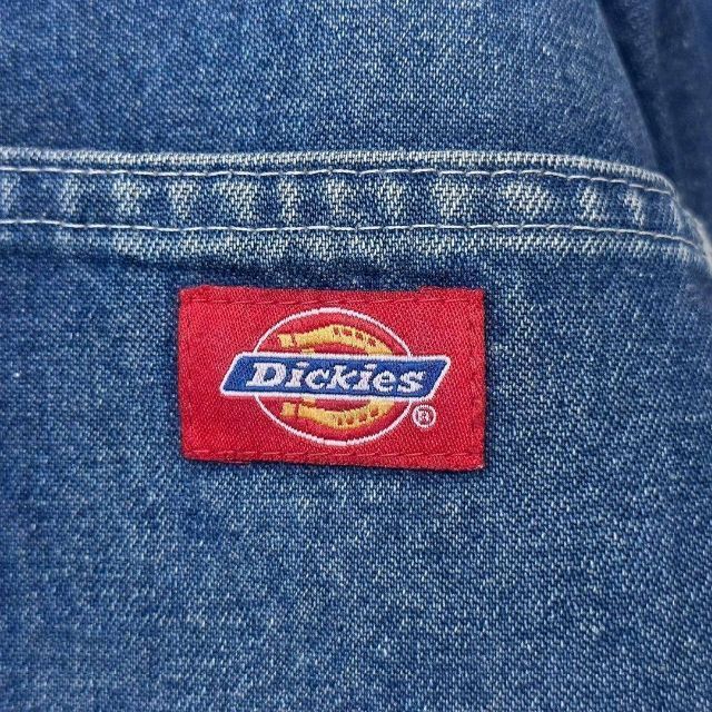 Dickies(ディッキーズ)のバックロゴ★ディッキーズ Dickies デニムカバーオール ビッグサイズ 刺繍 メンズのジャケット/アウター(ブルゾン)の商品写真