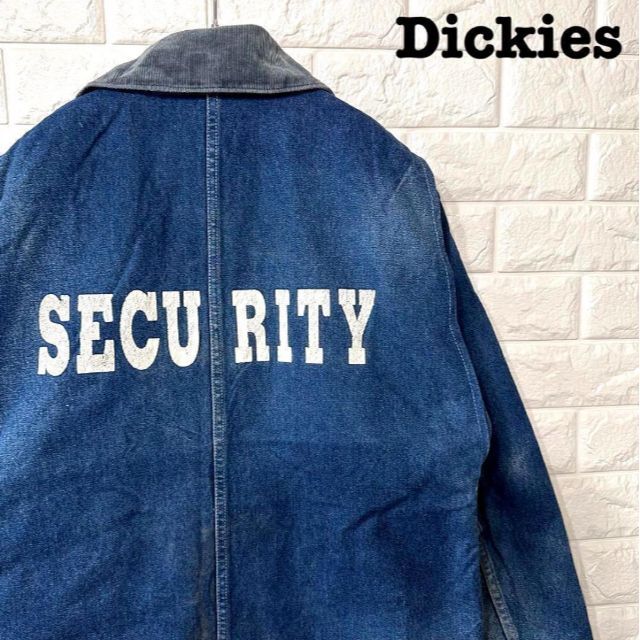 Dickies(ディッキーズ)のバックロゴ★ディッキーズ Dickies デニムカバーオール ビッグサイズ 刺繍 メンズのジャケット/アウター(ブルゾン)の商品写真