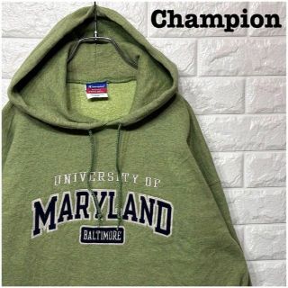 チャンピオン(Champion)の刺繍カレッジロゴ★チャンピオンchampionプルオーバーパーカー くすみカラー(パーカー)