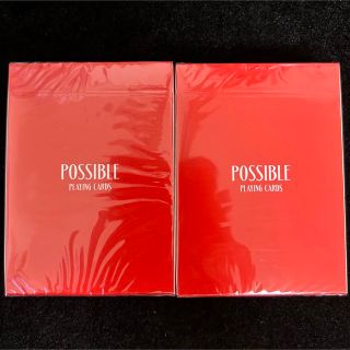 possible playing cards red2デック　トランプレアデック(トランプ/UNO)