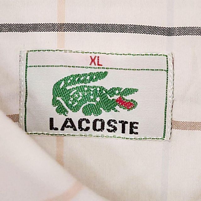 LACOSTE(ラコステ)のマルチカラー★ラコステLACOSTE 半袖チェックシャツ ビッグサイズ 刺繍ロゴ メンズのトップス(シャツ)の商品写真