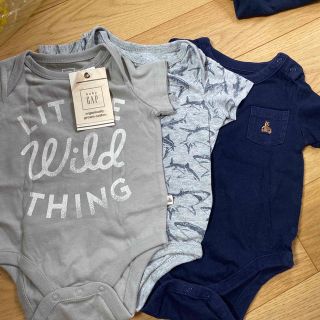 ギャップキッズ(GAP Kids)のGAPロンパース半袖3枚セット(ロンパース)