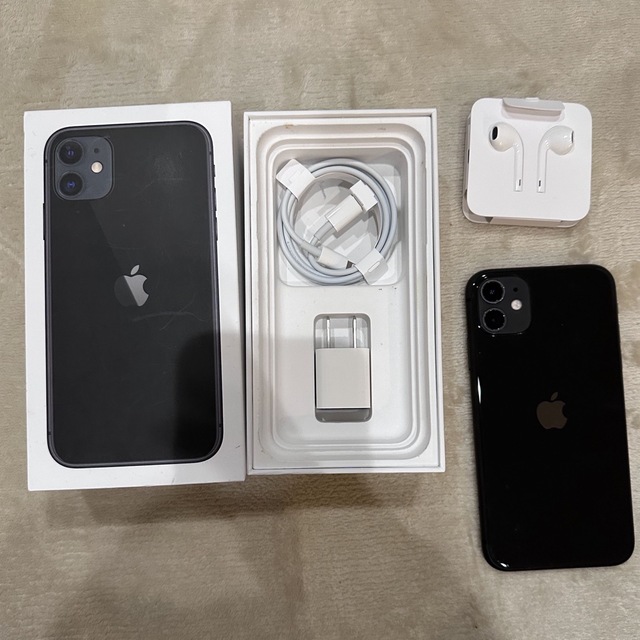 【極美品】iPhone11   ブラックスマートフォン/携帯電話