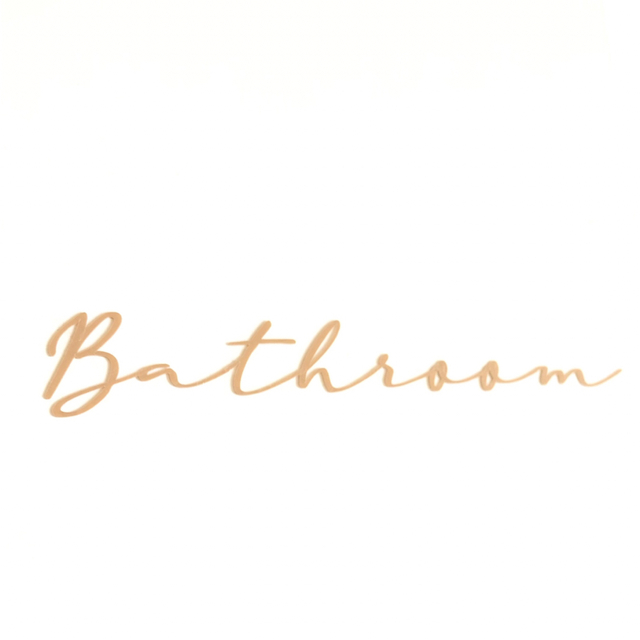 Bathroom ステッカー　インテリア　シール　バスルーム　ドアサイン ハンドメイドのインテリア/家具(インテリア雑貨)の商品写真