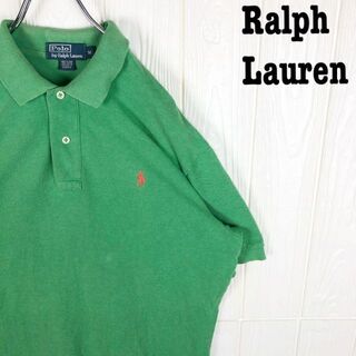 ラルフローレン(Ralph Lauren)のラルフローレン 半袖ポロシャツ 刺繍ワンポイントロゴ ポニー ゆるだぼ グリーン(ポロシャツ)