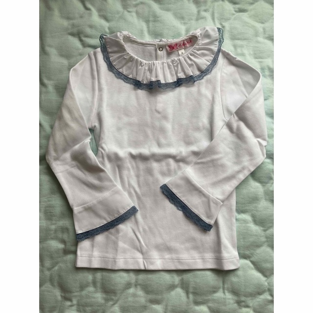 Bonpoint(ボンポワン)のAmaia フリルトップス新品 キッズ/ベビー/マタニティのキッズ服女の子用(90cm~)(Tシャツ/カットソー)の商品写真