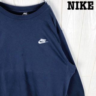 ナイキ(NIKE)のゆるだぼ★ナイキ NIKE スウェットトレーナー ワンポイント刺繍ロゴ 90s(スウェット)