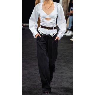 アレキサンダーワン(Alexander Wang)のalexander wang アレキサンダーワン　ワイドパンツロゴベルト(カジュアルパンツ)