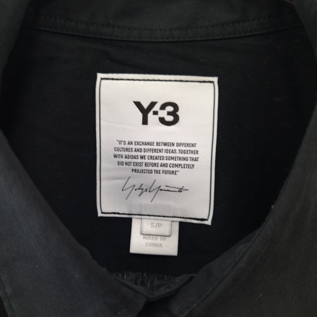 Y-3(ワイスリー)のY-3 ワイスリー CLASSIC SHIRT FN3374 ジップデザイン レイヤードロング長袖シャツ ブラック メンズのトップス(シャツ)の商品写真