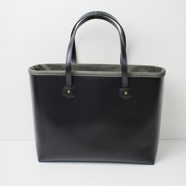 美品 ARTS&SCIENCE アーツ＆サイエンス Boxbag boxcalf black 巾着付 レザー トートバッグ/ブラック 鞄【2400013319119】