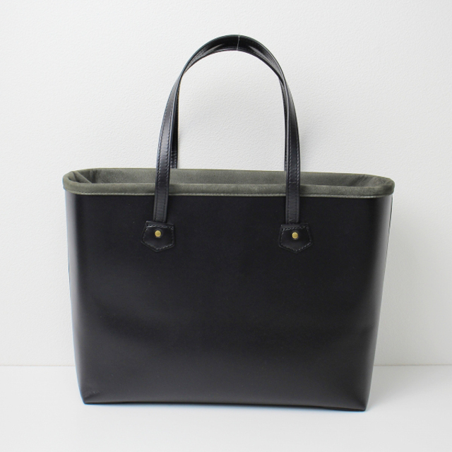 美品 ARTS&SCIENCE アーツ＆サイエンス Boxbag boxcalf black 巾着付 レザー トートバッグ/ブラック 鞄【2400013319119】