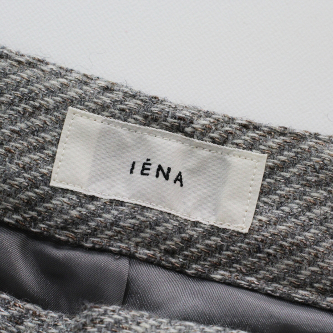 IENA(イエナ)の美品 2022AW IENA イエナ Sustaina Tweed ストレートパンツ 34/グレー ボトムス ツイード【2400013323925】 レディースのパンツ(カジュアルパンツ)の商品写真