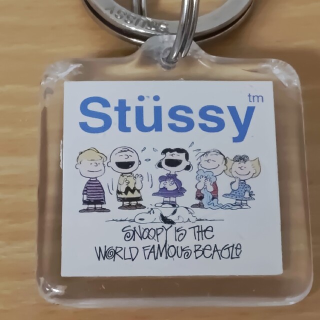 激レア限定コラボ☆ステューシー×スヌーピーSTUSSYキーホルダーpeanuts