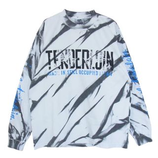 テンダーロイン(TENDERLOIN)のTENDERLOIN テンダーロイン 本店限定 TEE L/S ACID QB タイダイ ロゴ プリント 長袖 Tシャツト ホワイト系 M【中古】(Tシャツ/カットソー(七分/長袖))