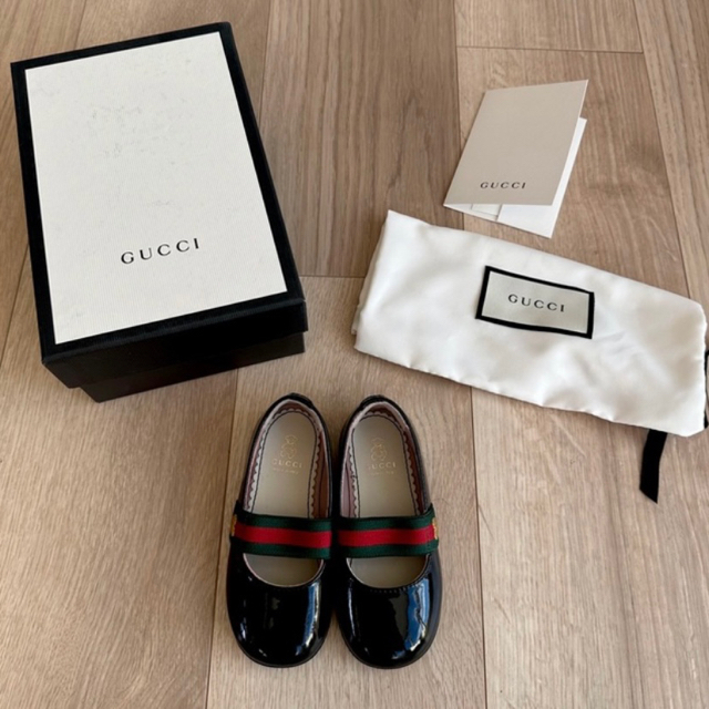 Gucci(グッチ)のGUCCI ベビー フラットバレエシューズ キッズ/ベビー/マタニティのベビー靴/シューズ(~14cm)(フラットシューズ)の商品写真