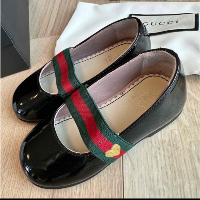 Gucci(グッチ)のGUCCI ベビー フラットバレエシューズ キッズ/ベビー/マタニティのベビー靴/シューズ(~14cm)(フラットシューズ)の商品写真