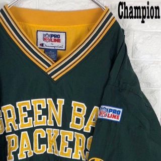 チャンピオン(Champion)のNFLパッカーズ★チャンピオン ナイロンジャケット プルオーバー 超ゆるだぼ(ナイロンジャケット)