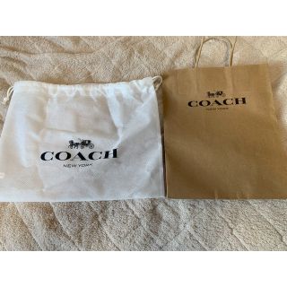 コーチ(COACH)のCOACH コーチ 保存用巾着袋 ＆ショップ紙袋セット(ショップ袋)