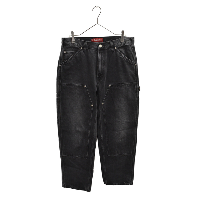 Supreme(シュプリーム)のSUPREME シュプリーム 23SS Double Knee Painter Pant Washed Black ダブルニーデニムペインターパンツ ブラック メンズのパンツ(デニム/ジーンズ)の商品写真