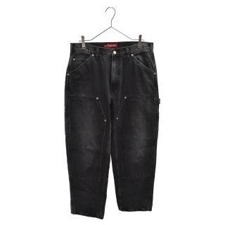 シュプリーム(Supreme)のSUPREME シュプリーム 23SS Double Knee Painter Pant Washed Black ダブルニーデニムペインターパンツ ブラック(デニム/ジーンズ)