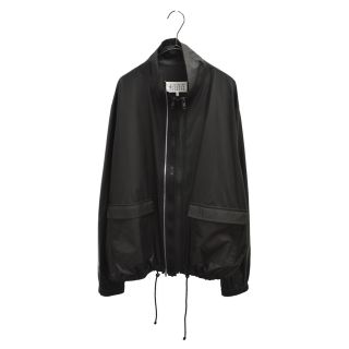 マルタンマルジェラ(Maison Martin Margiela)のMaison Margiela10 メゾンマルジェラ10 17AW ジップデザインポリエステルジャケット トリプルジップ マルチジップ ウインドブレーカー ブラック S50AM0306(フライトジャケット)