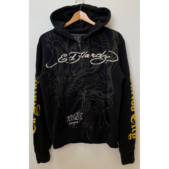 DON Ed Hardy エドハーディ　半袖パーカー　Mサイズ